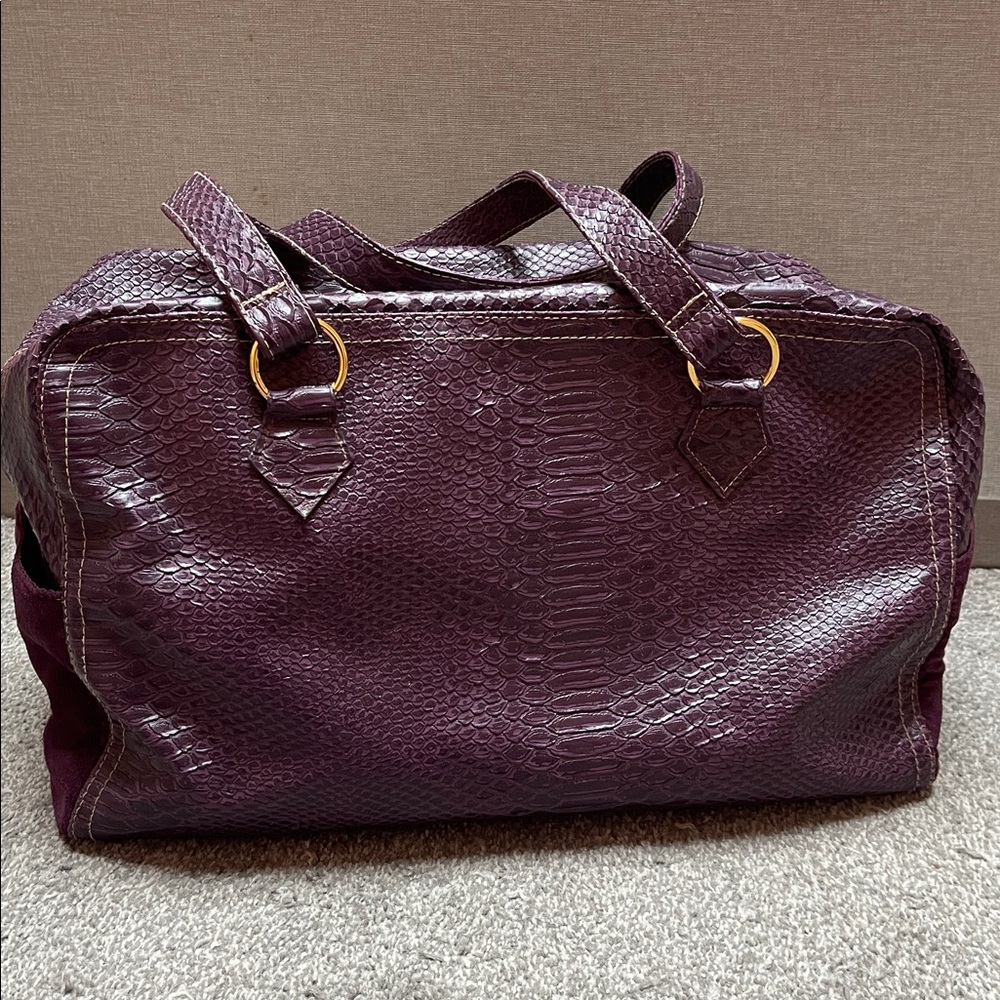 Elizabeth Arden purple weekender bag - Vintage - Picture 3 of 8